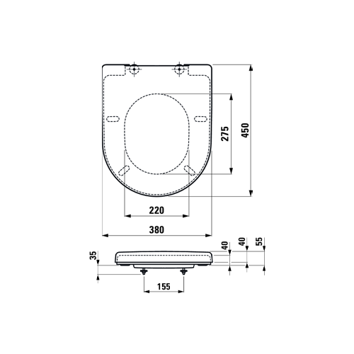 LAUFEN PRO WC DASKA  9695.0 2