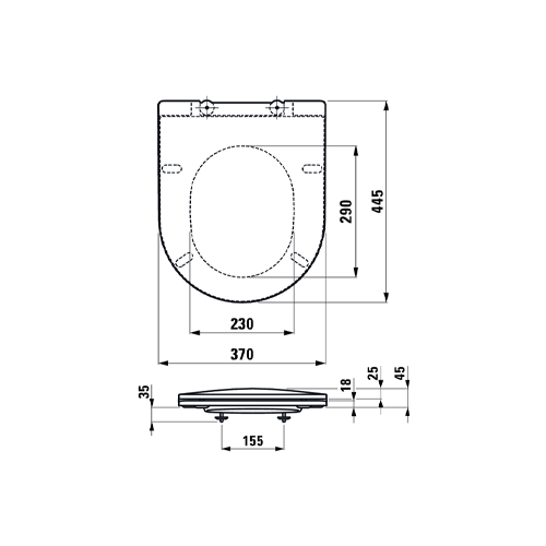 LAUFEN PRO WC DASKA SLIM SOFT CLOSE 9896.6 4