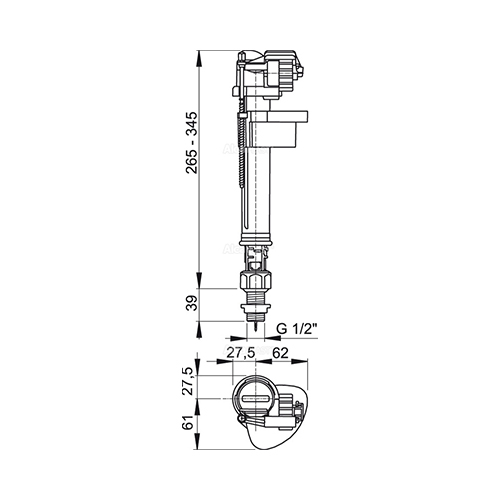 ALCA PLAST PLOVAK ZA VODOKOTLIĆ 1/2"  A18-1/2" 2