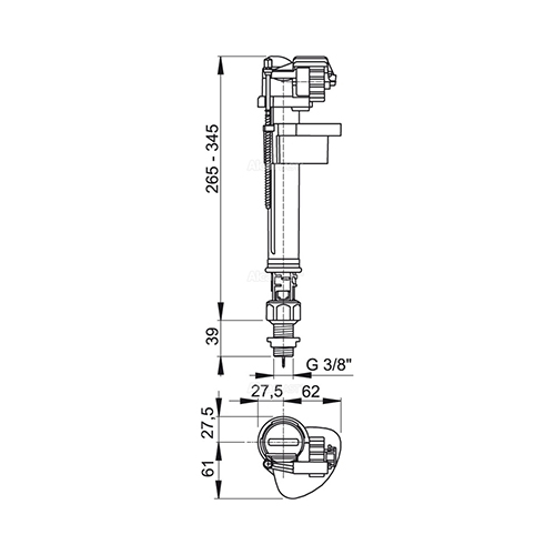 ALCA PLAST PLOVAK ZA VODOKOTLIĆ 3/8"  A18-3/8" 2