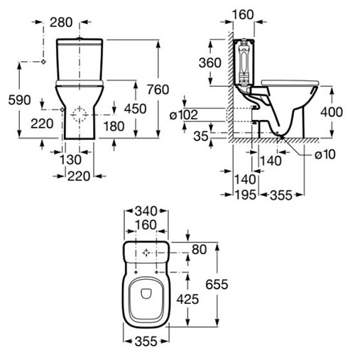 ROCA DEBBA MONOBLOK BALTIK  A342997000 + A341991000 2