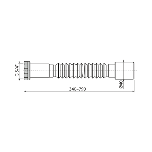 ALCA PLAST CEV ZA SIFON 5/4"x40  A740 2