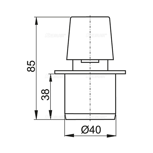 ALCA PLAST OZRAČNI VENTIL DN40  APH40 2