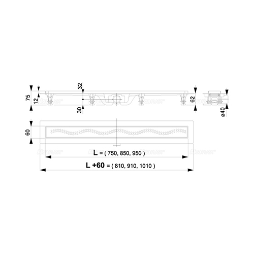 ALCA PLAST TUS KANALICA  APZ8-750M 2