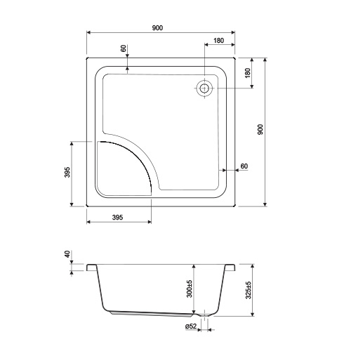 AQUAESTIL TUŠ KADA KRAPINA S 90 x 90 cm  6070460 3