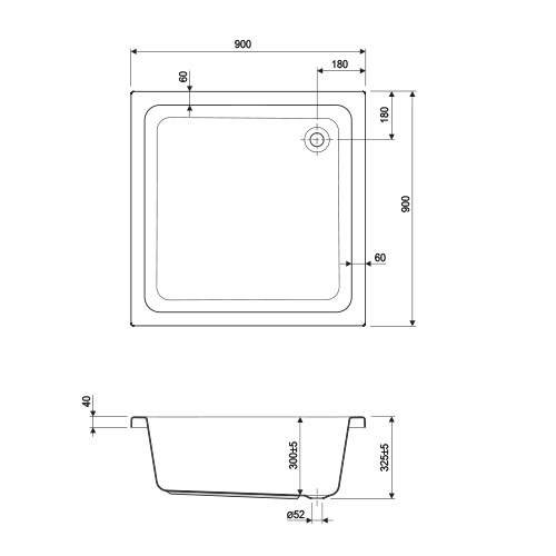 AQUAESTIL TUŠ KADA KRAPINA 90 x 90 cm  6070450 3