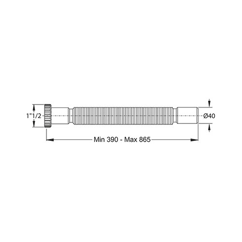 BONOMINI SIFON FLEXI 6/4" 9340OT64B0 2