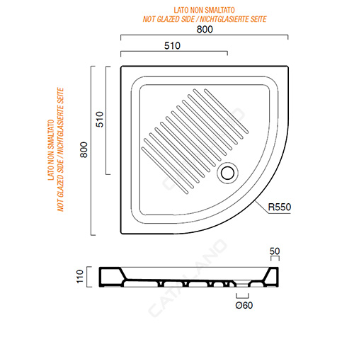 CATALANO TUŠ KADA BASE R80  18080A00 2