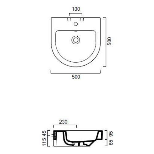 CATALANO ZERO TONDO LAVABO 50  50ZN 2