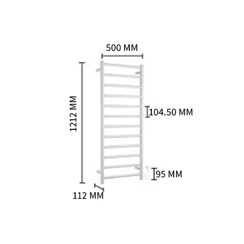 SMEDBO DRY SUŠAČ 500 x 1212 HROM  FK701 3