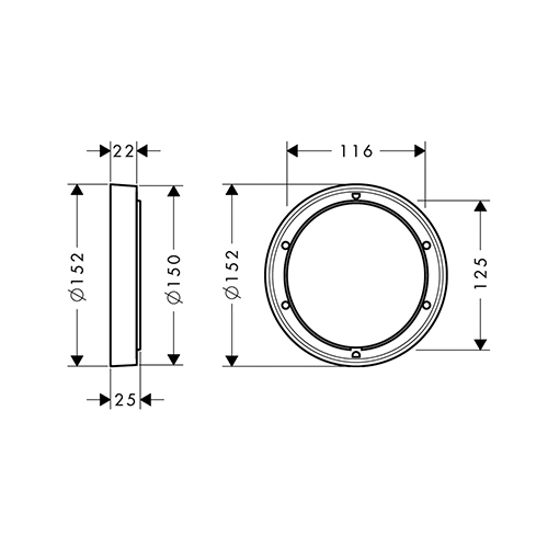 HANSGROHE EXTENZIONI ELEMENT ZA IBOX 15MM  13597000 2