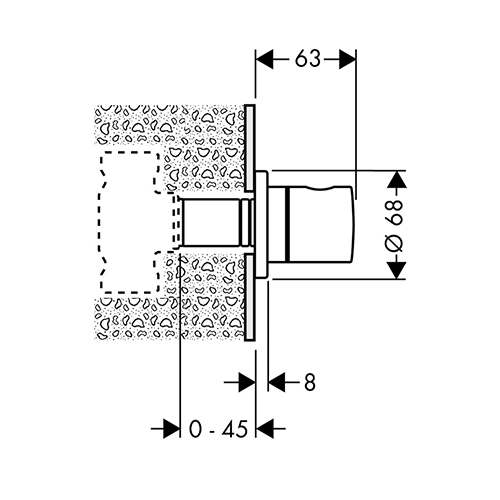 HANSGROHE S STOP VENTIL  15972000 2