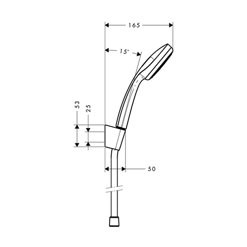 HANSGROHE CROMA 100 TUŠ SET MONO 160 cm   27575000 2