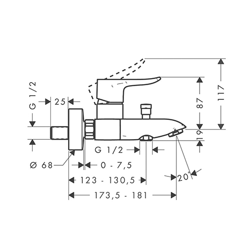 HANSGROHE METRIS ZA KADU  31480000    2