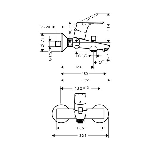 HANSGROHE FOCUS ZA KADU  31940000 2