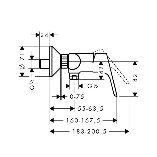 HANSGROHE FOCUS ZA TUŠ KADU  31960000 2