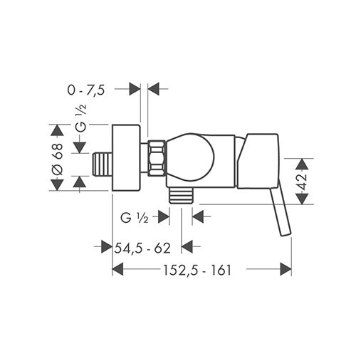 HANSGROHE TALIS S ZA TUŠ KADU  32620000 2