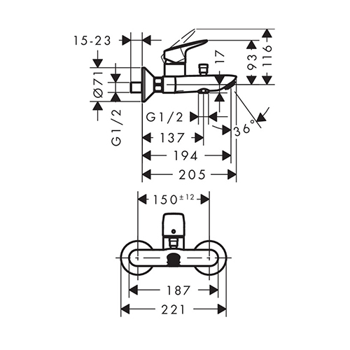 HANSGROHE MY CUBE ZA KADU  71241000 2