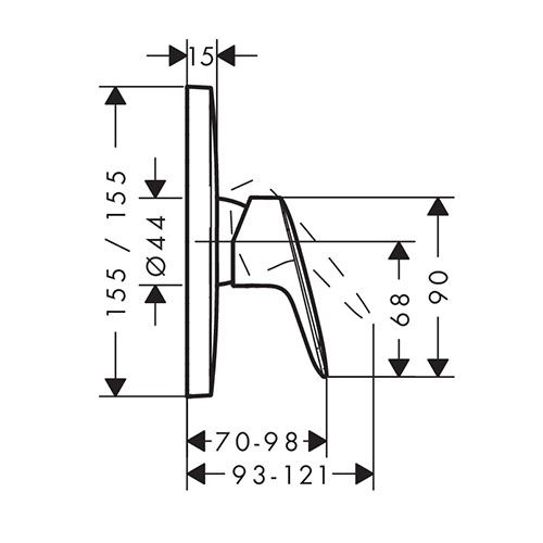 HANSGROHE LOGIS UGRADNA BEZ PREBACIVAČA  71605000 2