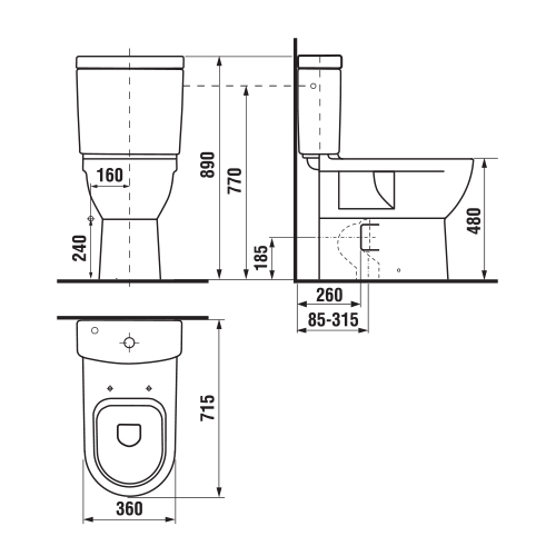 JIKA MIO INVALIDSKI MONOBLOK VARIO  824716+827712 3