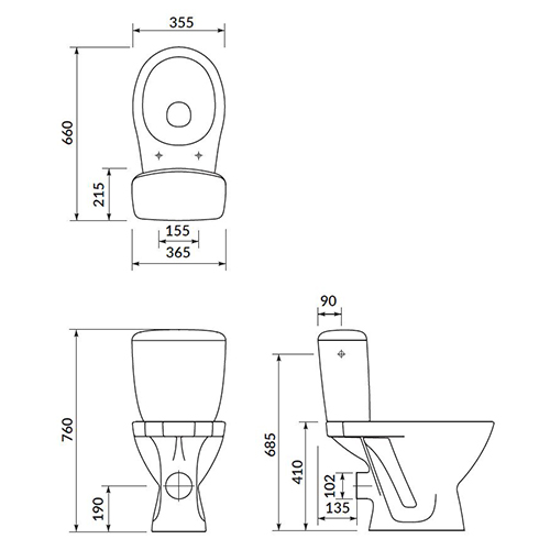 CERSANIT KASKADA MONOBLOK BALTIK  K100-206 2