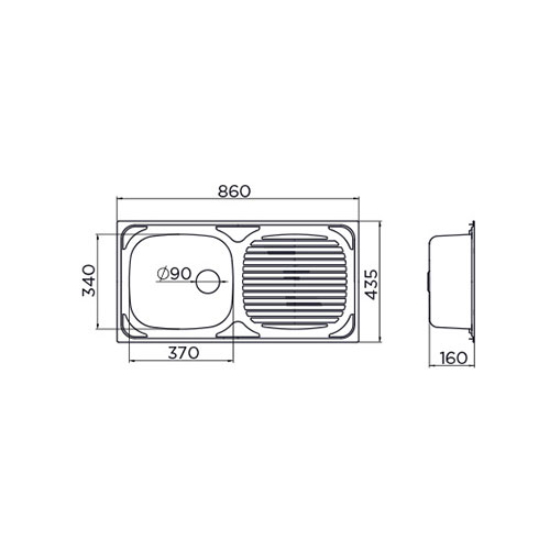 SUDOPERA METALAC INOX LUNA  1D  123317 2