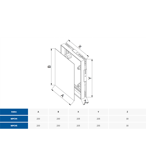 AWENTA VRATA 20x25 ZA PLOČICE  MPCV5 4