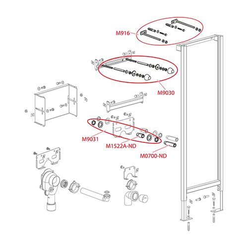 ALCA PLAST MONTAŽNI ELEMENT ZA LAVABO A104/1120 3