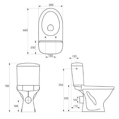 CERSANIT ROMA (BJANKA) MONOBLOK BALTIK  R02-019 5