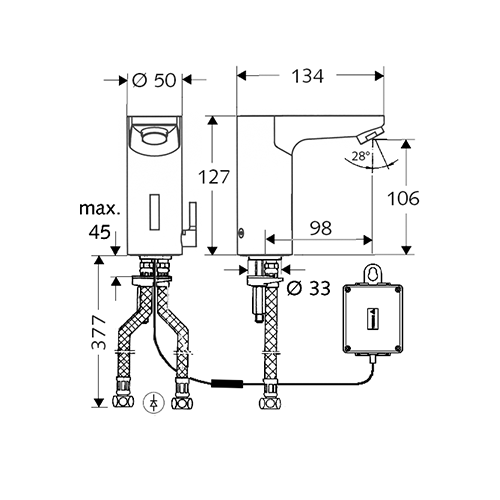 SCHELL BATERIJA SENZORSKA STOJEĆA 9V CELIS E HD-M  012290699 2