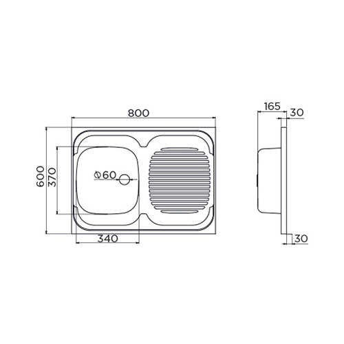 SUDOPERA METALAC INOX STANDARD  L Ø60  058776 2