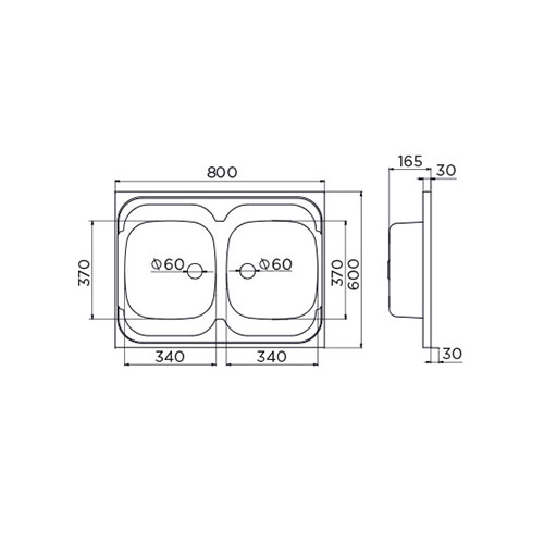 SUDOPERA METALAC INOX STANDARD 2D Ø60  058774 2