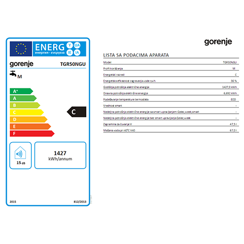 GORENJE BOJLER TGR  50L NGU  2