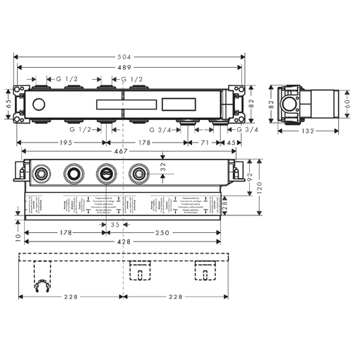 HANSGROHE RAINSELECT BASIC SET ZA 2 FUNKCIJE  15310180 2