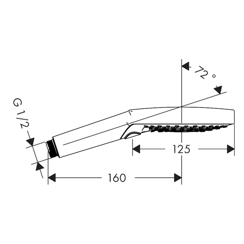 HANSGROHE RAINDANCE SELECT S 120 TUŠ RUČICA 3JET POWDER RAIN  26014000 2