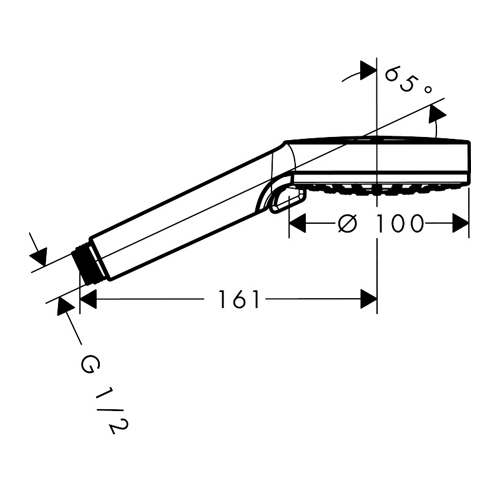 HANSGROHE CROMETTA 100 TUŠ RUČICA VARIO BELA/HROM  26330400 2