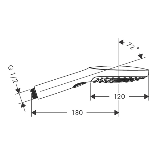 HANSGROHE RAINDANCE SELECT E 120 TUŠ RUČICA 3JET BRONZA ČETKANA  26520140 2