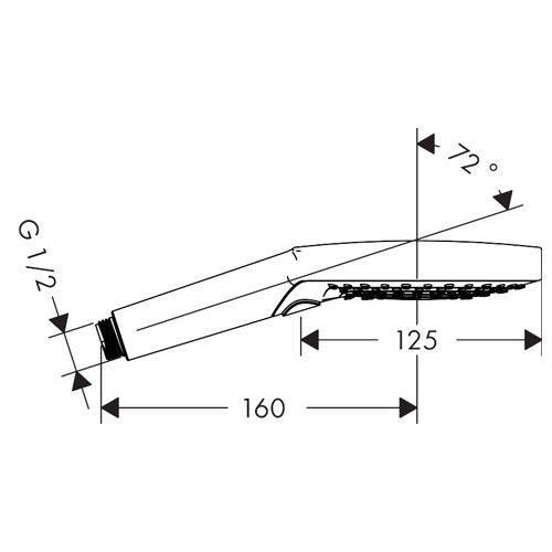 HANSGROHE RAINDANCE SELECT S 120 TUŠ RUČICA 3JET BELA MAT  26530700 2