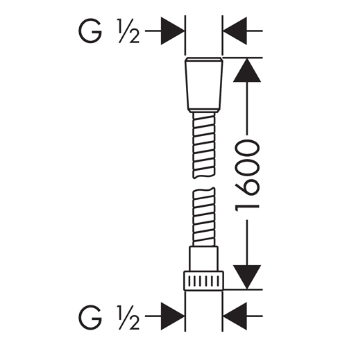 HANSGROHE METAFLEX TUŠ CREVO 160 cm  28266000 2