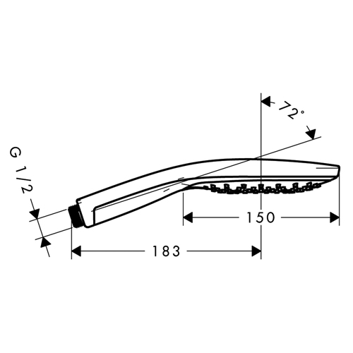 HANSGROHE RAINDANCE SELECT S 150 TUŠ RUČICA 3JET  28587000 2