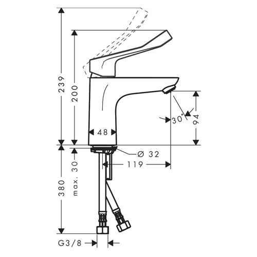 HANSGROHE FOCUS ZA LAVABO 100 LEKARSKA  31915000 2