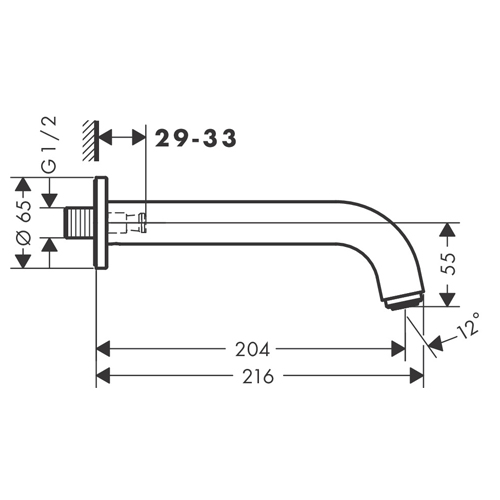 HANSGROHE VERNIS BLEND IZLIV ZA KADU  71420000 2