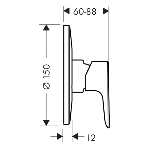 HANSGROHE TALIS E UGRADNA BEZ PREBACIVAČA  71766000 2