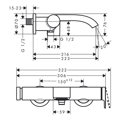 HANSGROHE VIVENIS ZA KADU BELA MAT  75420700 2