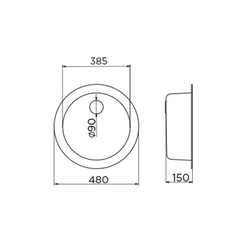 SUDOPERA METALAC INOX VENERA C480 ø90  121348 2