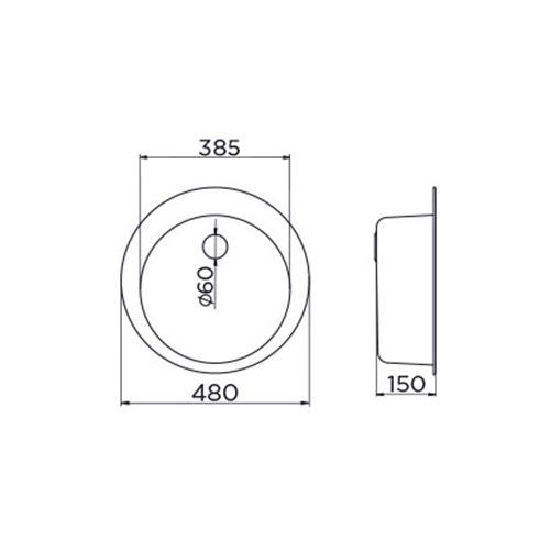 SUDOPERA METALAC INOX VENERA E480 Ø60  007600 2