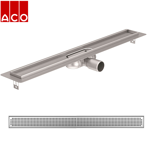 ACO SHOWER DRAIN C KANAL SA QUADRATO REŠETKOM  685 mm X 74mm 9010.88.22 + 9010.88.68 1