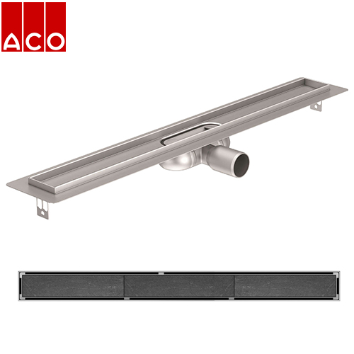 ACO SHOWER DRAIN C KANAL SA TILE REŠETKOM 1185 mm X 74mm 9010.88.27 + 9010.88.87 1