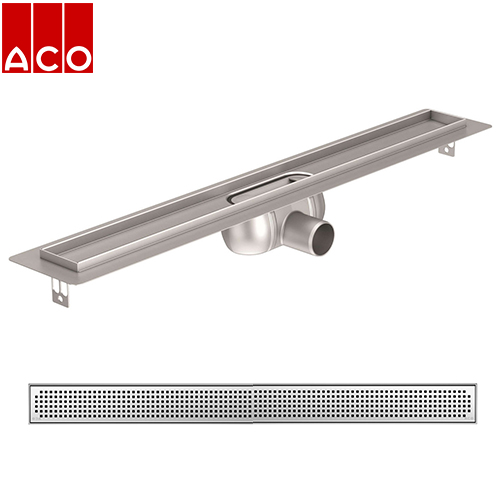 ACO SHOWER DRAIN C KANAL SA QUADRATO REŠETKOM  585 mm X 93mm 9010.88.00 + 9010.88.67 1