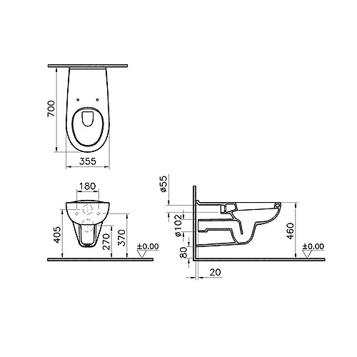 ALCA PLAST SET UGRADNI VODOKOTLIĆ + VITRA COMFORMA + BEMETA RUKOHVATI - BELI + TIPKA PO IZBORU 3